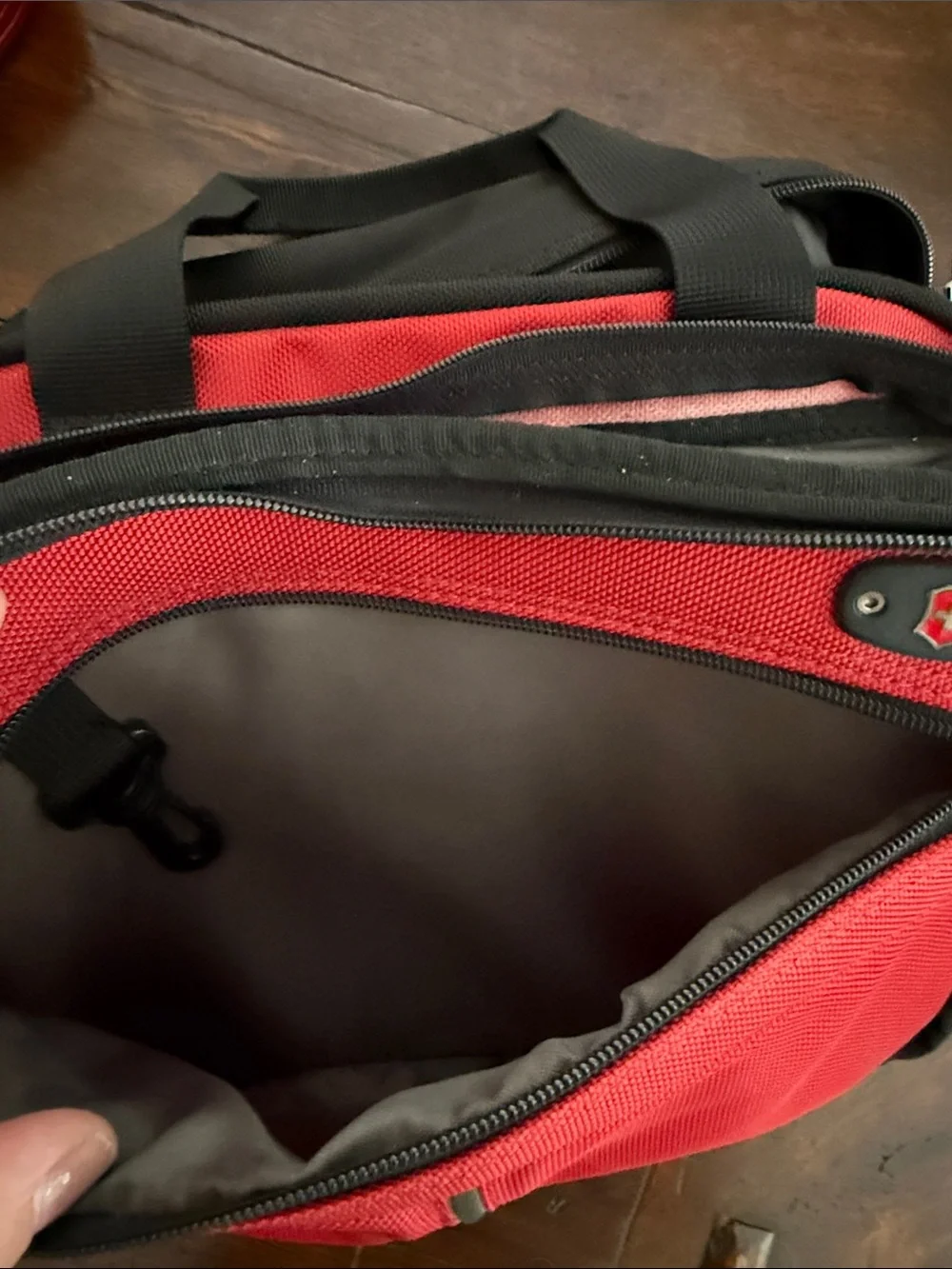 Victorinox Red and Black Travel Werks Bag with Front Organizer